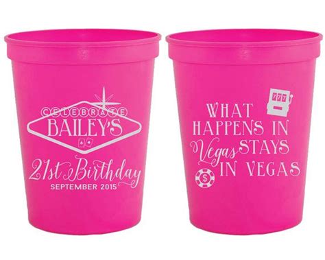 what happens in vegas birthday party favors vegas etsy birthday party cups vegas
