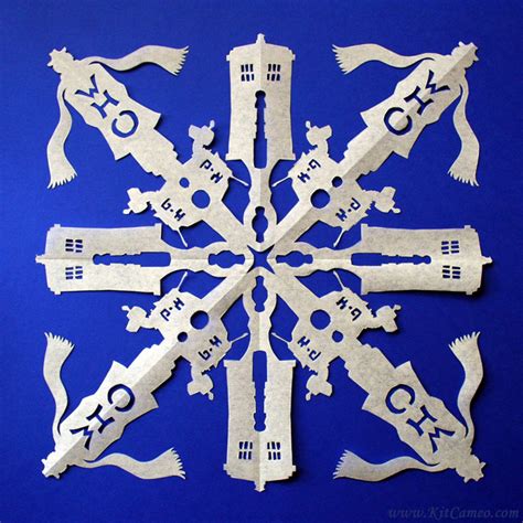 Amazingly Detailed Paper Snowflakes Themed Like Doctor