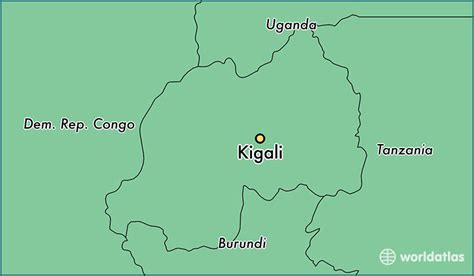 It is near the nation's geographic centre in a region of rolling hills. Where is Kigali, Rwanda? / Kigali, Kigali Map - WorldAtlas.com