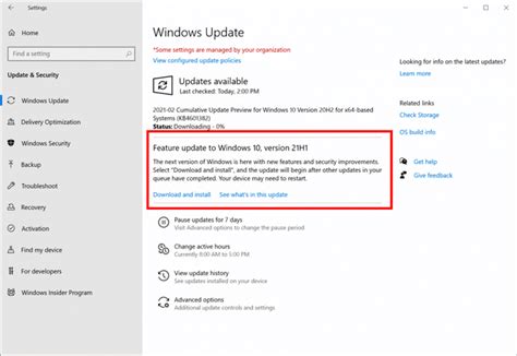 Windows 10 21h1 Update How To Optimize Pc Download It And More