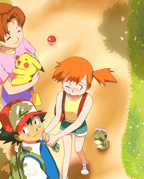 Beautiful ♡ Pokeshipping ♡ With Images Pokemon Ash And Misty