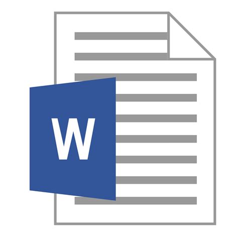 Word File Icon Png Transparent Background Free Download 4001