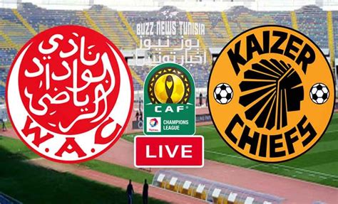 Fubotv (try for free) follow: Match Wydad Casablanca vs Kkaizer Chiefs Live Streaming ...