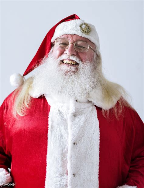 Portrait Of Happy Santa Claus Santa Costume Jingle All The Way Clause