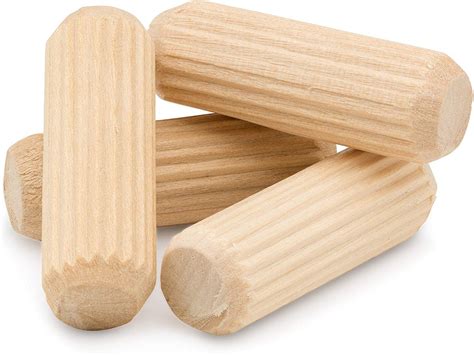 Wood Dowel Pins 38 X 1 12 Inch Pack Of 250 Straight Fluted Etsy