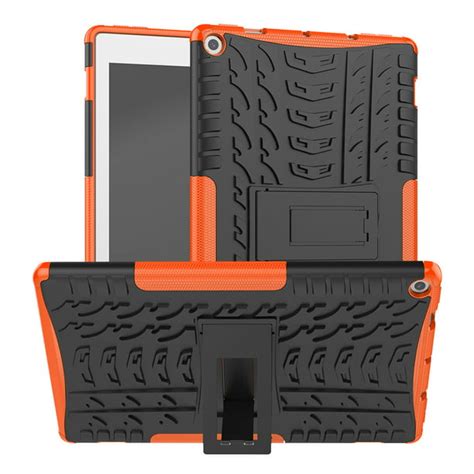 For Kindle Fire Hd 10 2019 Hybrid Rugged Hard Rubber Pc Stand Case