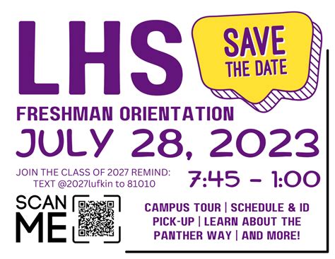 Class Of 2027 Freshman Orientation Lufkin High School
