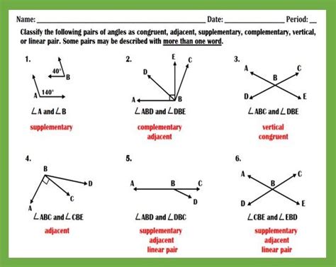 Classifying Angles Practice Worksheet | Classifying angles, Practices ...