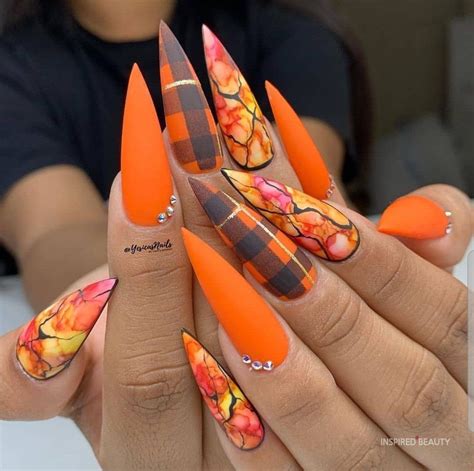 16 Cute Thanksgiving Nails Designs That Will Inspire You 2020 Inspired Beauty Thanksgiving