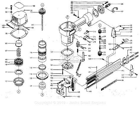 Porter Cable Fn250 Parts Diagram For Assembly