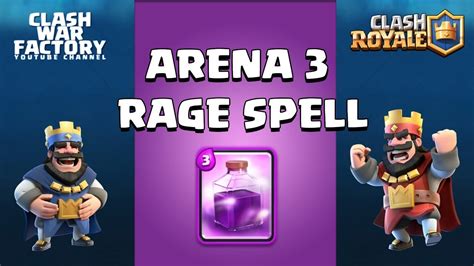 Clash royale animation comeback today with electro wizard, mega knight, tornado, and more! Clash Royale - Arena 3 using the Rage Spell | Clash