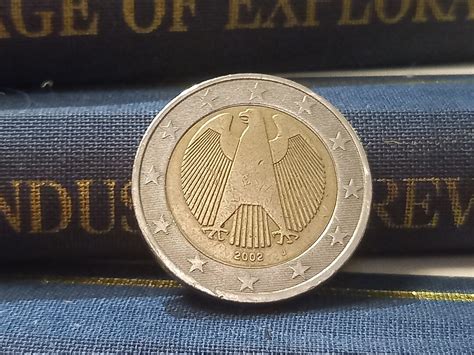 Rare 2002 German 2 Euro Coin With J Mark Etsy Australia