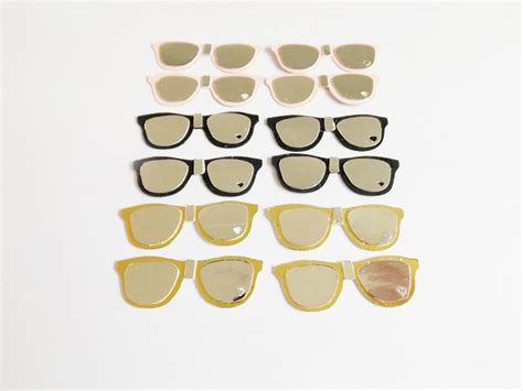 Miniature Sunglasses Spectacles Papercraft Embellishments Etsy