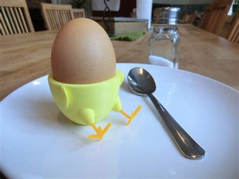 Standing Sitting Chick Egg Cup Smooth Surface By Creativetools