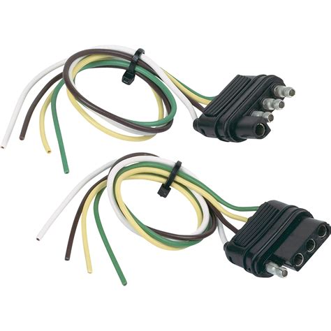 Hopkins Towing Solutions 4 Wire Flat Trailer Wiring Connector Set