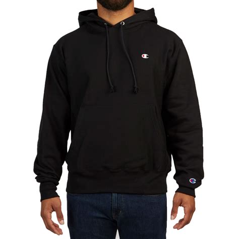 Champion Reverse Weave Pullover Hoodie - Black