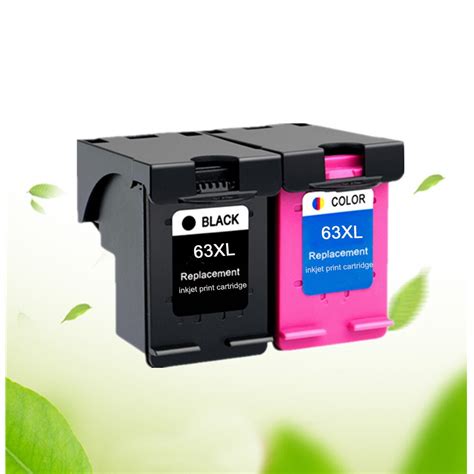 2pk Compatible For Hp 63 63xl Remanufactured Ink Cartridges For Hp63