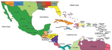 Political Map Of Central America Gadgets 2018