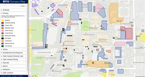 Byu Campus Map Printable Printable Maps