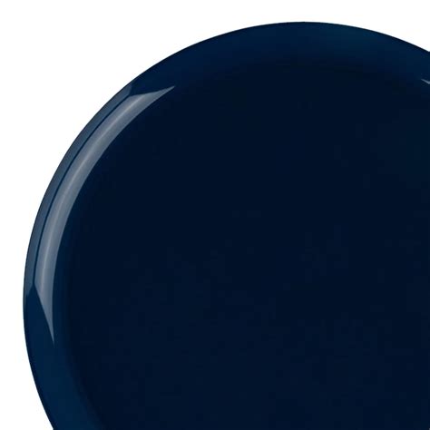 625 Navy Flat Round Disposable Plastic Pastry Plates 120 Plates