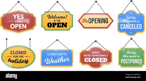 Closed Due To Weather Stock Vector Images Alamy