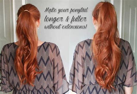 Make Your Ponytail Look Longer And Fuller Without Extensions Gina Michele