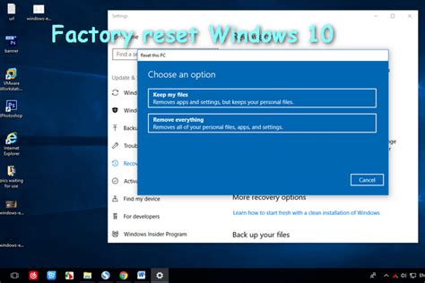 Factory Reset Pc Windows 10 Legacylinda