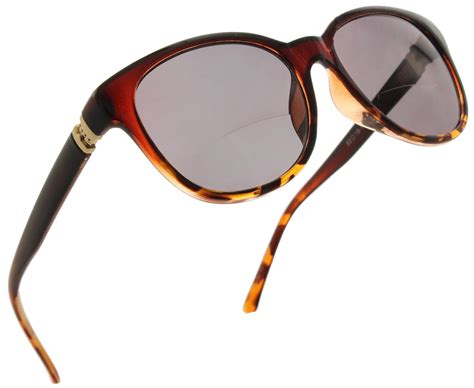 fiore reading glasses 1 75 womens bifocal tinted sun readers cat eye sunglasses