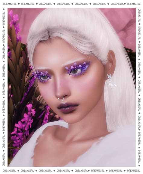 Mix N Match Flower Lashes Dreamgirl On Patreon Makeup Cc Sims 4 Cc