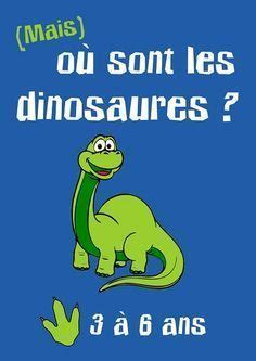 Chasse au trésor à imprimer gratuitement pour enfants de 2. (Mais) où sont les dinosaures | Jeu anniversaire enfant ...