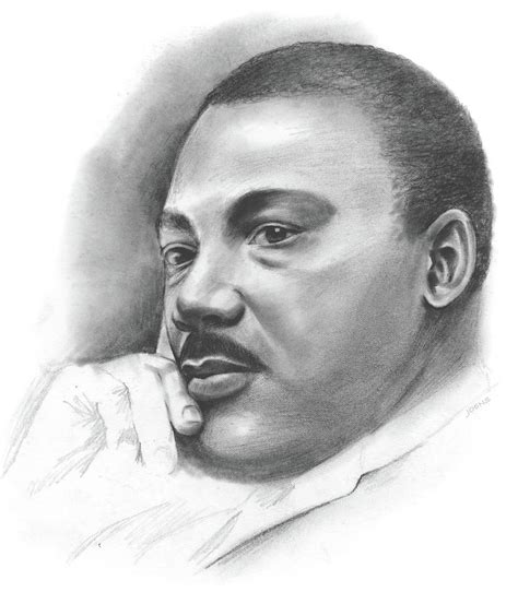Art projects for kids and the whole family! MLK Drawing by Greg Joens