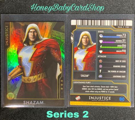 Injustice Arcade Gem Mint S2 Card 44 Shazam Ultra Rare Holofoil Ebay