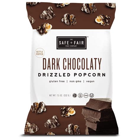 Dark Chocolaty Drizzled Popcorn — 75 Ounce Bag Shop Safe Fairs