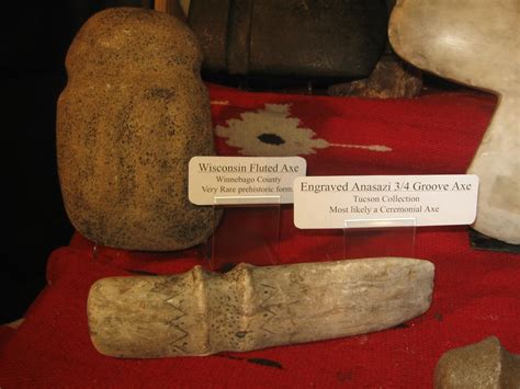 Native American Artifacts Prehistoric Axe Stones And Bones Traveling