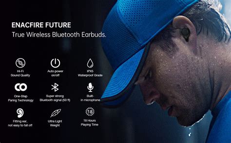 Enacfire Future Wireless Earbuds Latest Bluetooth 50