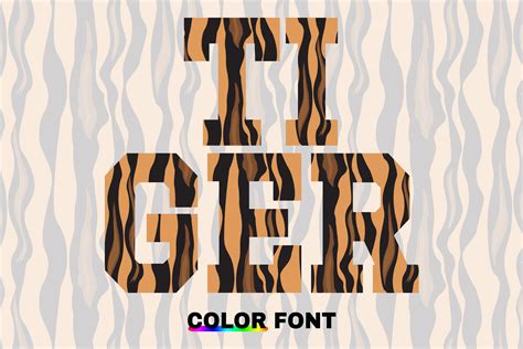 Tiger Font By Wadlen Creative Fabrica