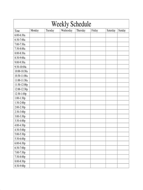 Blank Schedule 7 Examples Format Pdf Examples