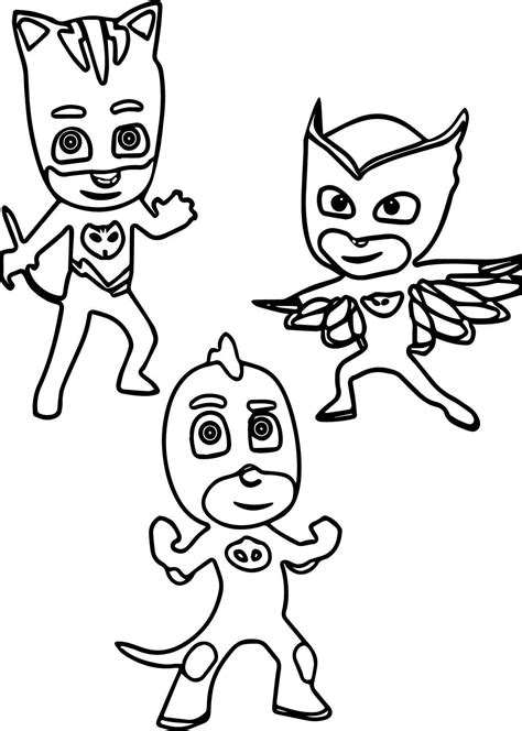 Pj Masks Coloring Pages At Getdrawings Free Download