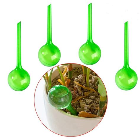 Plant Watering Globes 5 Piece Self Watering Globes Stakes Plant