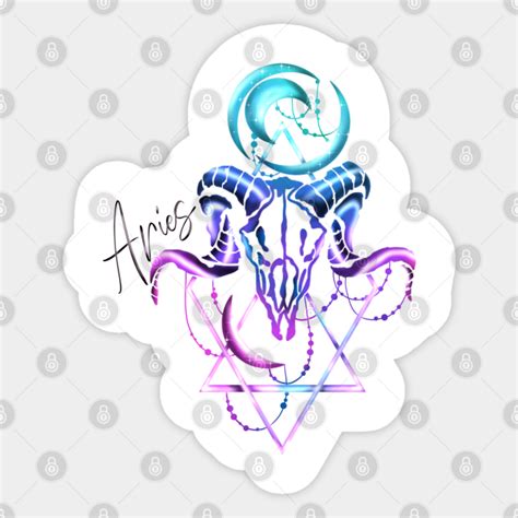Aries Zodiac Aries Sticker Teepublic