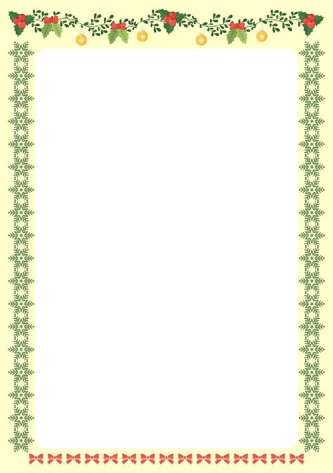 5 Best Images Of Printable Christmas Paper Borders Free Printable
