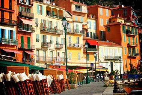 The Streets Of Villefranche Sur Mer In The French Riviera French