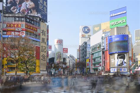 渋谷駅前スクランブル交差点 10813000259 の写真素材・イラスト素材｜アマナイメージズ