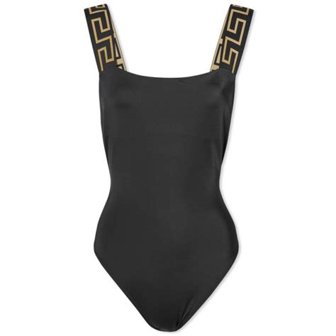 Versace Greca Swimsuit Black End Kr
