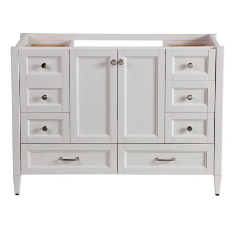 Available in 12 and 60 widths, our entire collection of unfinished vanity sink cabinets are made right here in the usa. Home Decorators Collection Claxby 48 in. W Bath Vanity ...