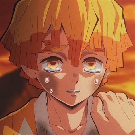 Zenitsu Agatsuma In 2021 Anime Anime Crying Aesthetic Anime Images