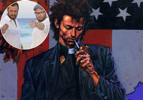 amc greenlight seth rogen and evan goldberg s ‘preacher to series see the first poster indiewire