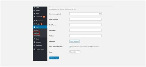 How To Add A New User In Wordpress Website In 2022