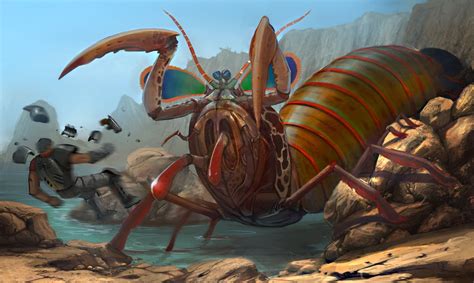 Mutant Mantis Shrimp Creature Concept Art Fantasy Creatures Monster