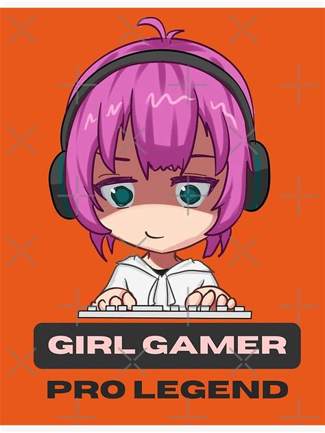 Gamer Girl Chibi Cute Anime Girl Poster For Sale By Bbmarioni